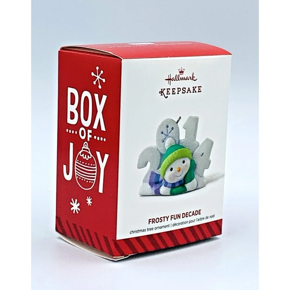 2014 Hallmark Keepsake 5th‎ In Frosty Fun Decade Snowman Series Ornament NIB NOS